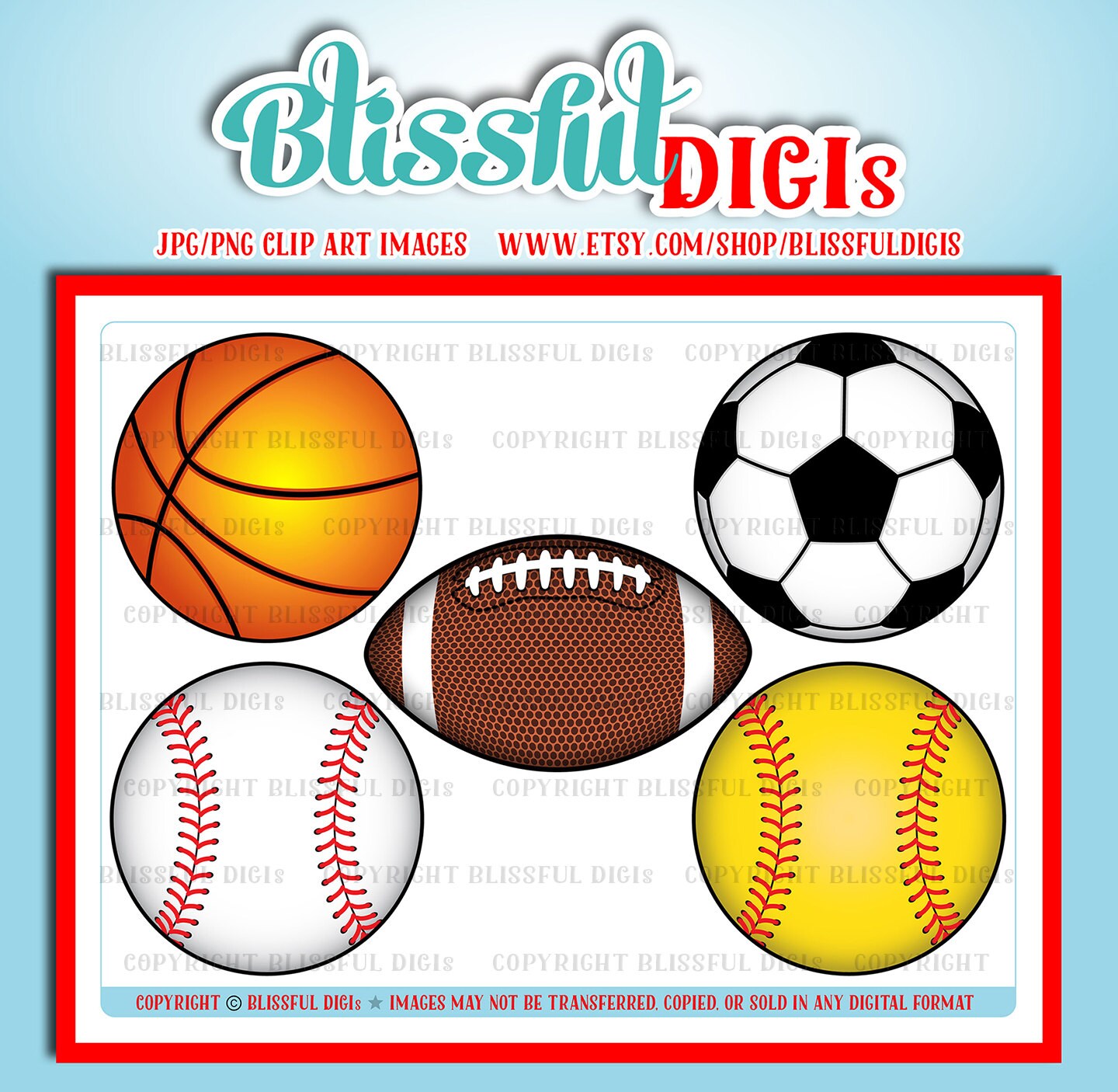 Sports Balls Baseball Football Softball Soccer Basketball Etsy