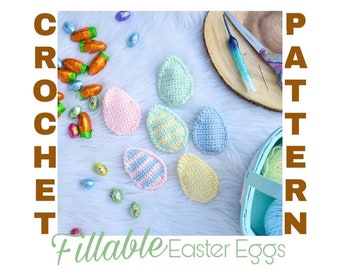 Crochet Easter Eggs, Crochet Egg Pattern, Easter Egg Crochet Pattern, Spring Crochet Pattern, Easter Crochet Pattern, Easter Basket Crochet