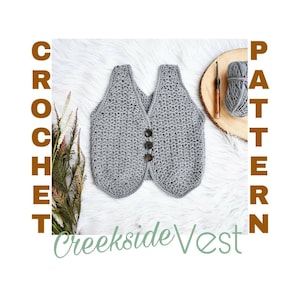 Crochet Vest Pattern, crochet top pattern, crochet toddler pattern, crochet kids pattern, vest pattern, kids vest pattern, crochet clothes