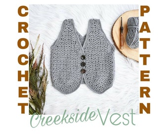 Crochet Vest Pattern, crochet top pattern, crochet toddler pattern, crochet kids pattern, vest pattern, kids vest pattern, crochet clothes