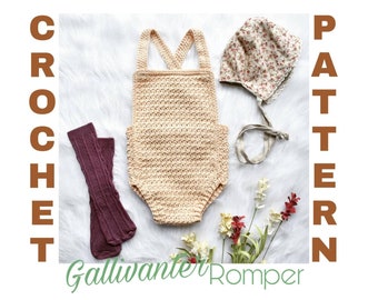 Crochet Pattern Romper, Crochet Romper Pattern, Crochet Bodysuit Pattern, Crochet One Piece Pattern, Romper Crochet Pattern, Crochet Clothes