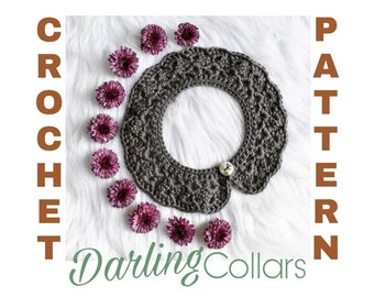 Crochet Pattarn Collars, Peter Pan Collars Pattarn, Crochet Faux Collars Pattern, Crochet Peter Pan Collar, Peter Pan Collar Pattarn