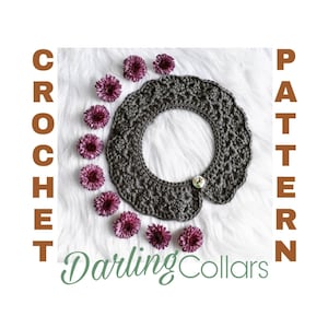Crochet Pattarn Collars, Peter Pan Collars Pattarn, Crochet Faux Collars Pattern, Crochet Peter Pan Collar, Peter Pan Collar Pattarn