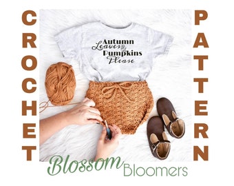 Crochet Pattern Bloomers, Crochet Bloomers Pattern, Crochet Shorts Pattern, Crochet Diaper Cover Pattern, Crochet Bloomers, Bloomers Pattern