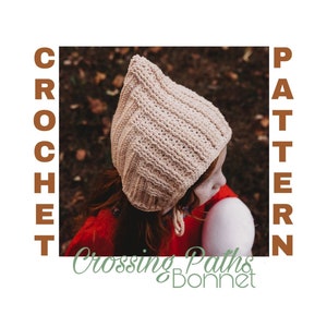 Pixie Bonnet Crochet Pattern, Bonnet Crochet Pattern, Crochet Bonnet Pattern, Pixie Bonnet Pattern, Kids Hat Pattern, Kids Crochet Pattern image 1