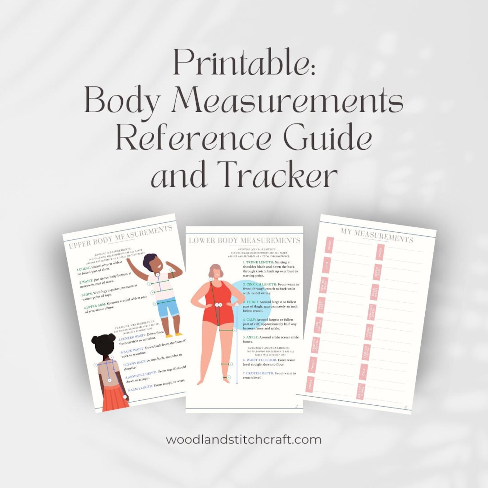 Body Measurements Guide Body Measurement Printable Body Etsy Body Measurements Guide Body Measurement Printable Body Etsy