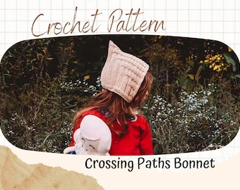Crochet Pattern Pixie Bonnet, Bonnet Crochet Pattern, Crochet Hat Pattern, Crochet Pixie Bonnet, Crochet Bonnet, Pixie Bonnet Pattern