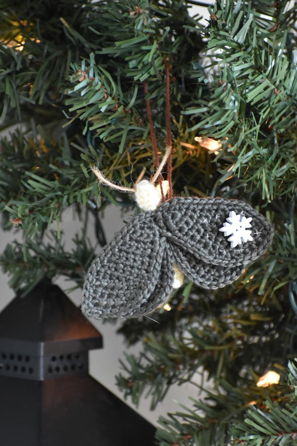 37 Moth Crochet Patterns for Amigurumi, Wearables, and Whimsical Home Decor 4 Academia Moth Ornament Crochet Pattern: Cottagecore