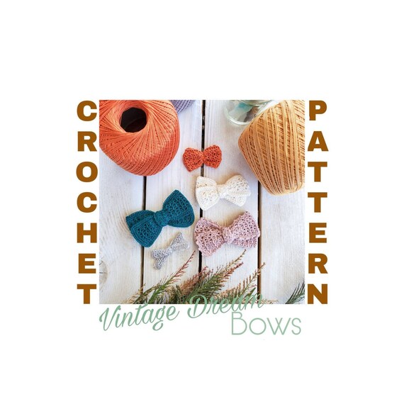 Crochet Bow Pattern, crochet spring pattern, baby bow pattern, kids crochet pattern, hairbow pattern, easter pattern, gift pattern