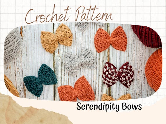 Crochet Bow Pattern, crochet accessory pattern, baby bow pattern, kids crochet pattern, hairbow crochet pattern, small crochet pattern