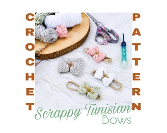 Patrón de lazo de crochet, patrón de accesorios de crochet, patrón de lazo de bebé, patrón de crochet para niños, patrón de crochet de lazo para el cabello, patrón de crochet pequeño