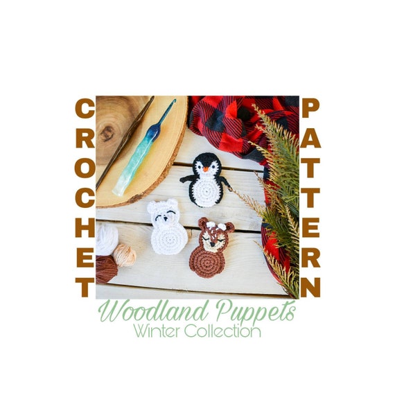 Crochet Puppet Pattern, crochet toy pattern, crochet kids pattern, christmas crochet pattern, gift crochet patterns, crochet finger puppets