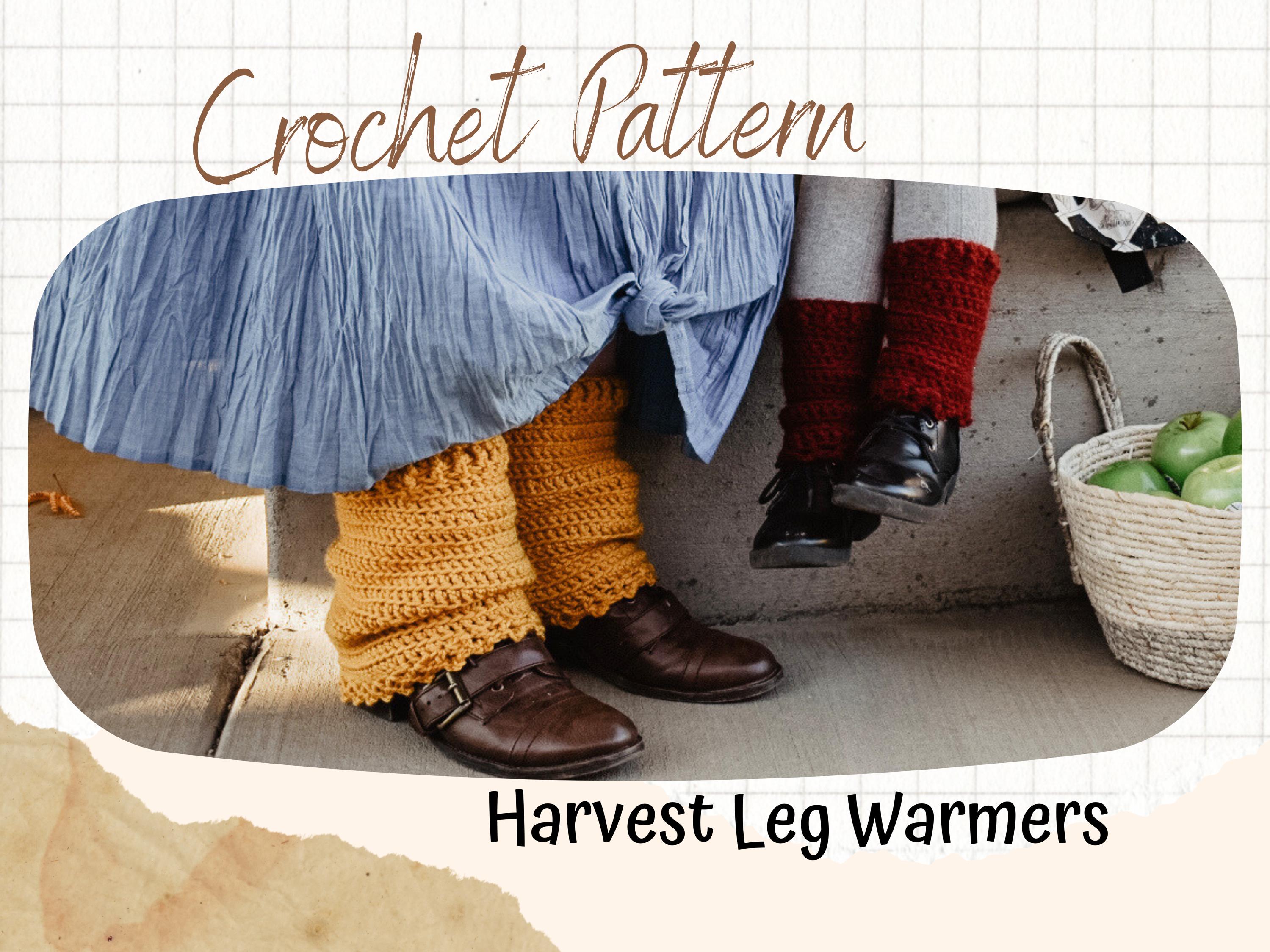 30 Crochet Leg Warmers Patterns for Retro, Cozy, and Statement Style 32 Harvest Leg Warmers with Picot Trim