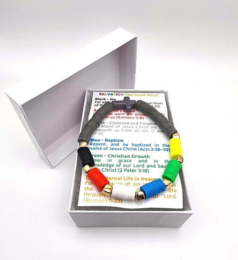 Salvation Christian Bracelet Good News Gospel Bracelet Prayer Etsy