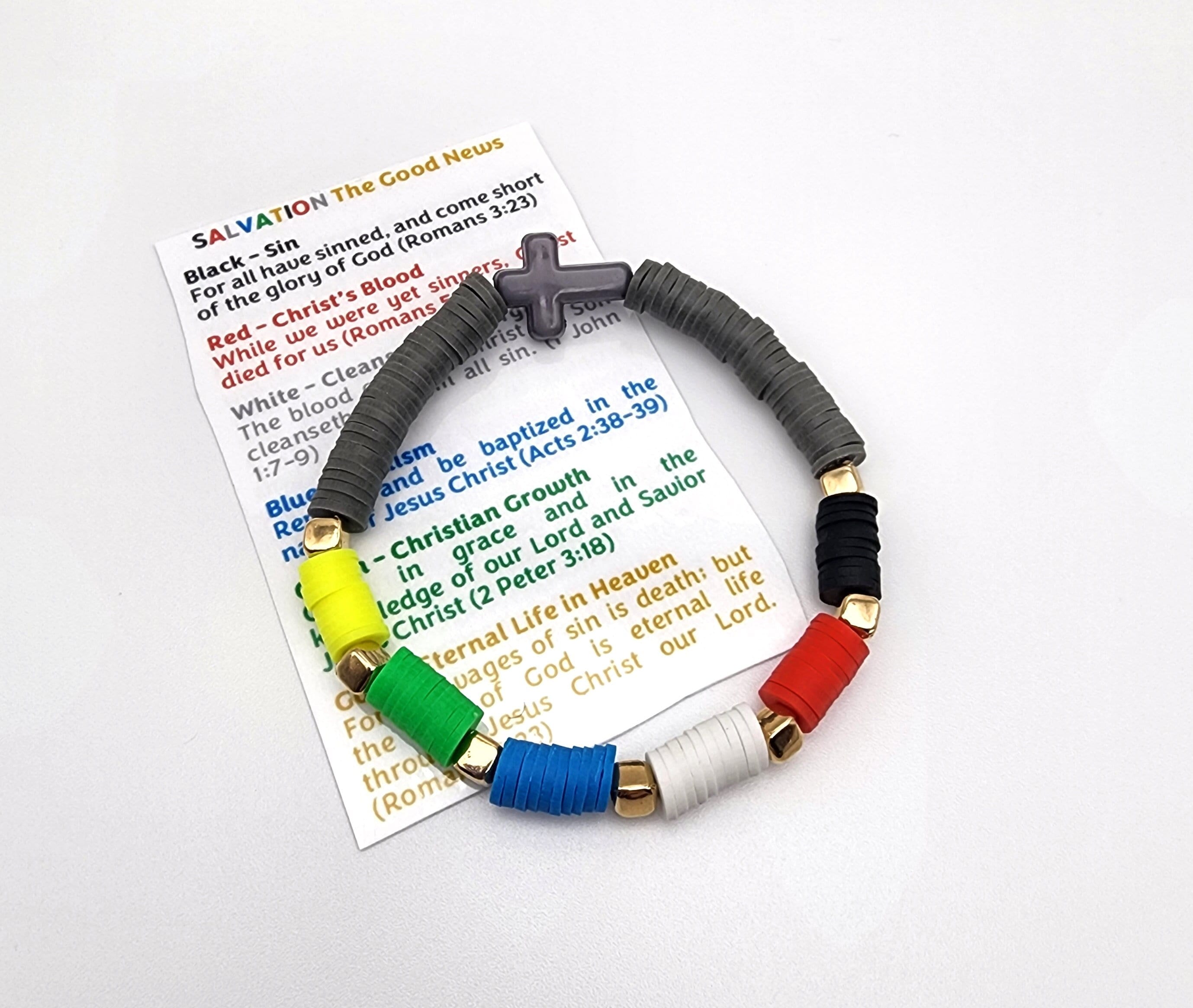 Salvation Christian Bracelet Good News Gospel Bracelet Prayer