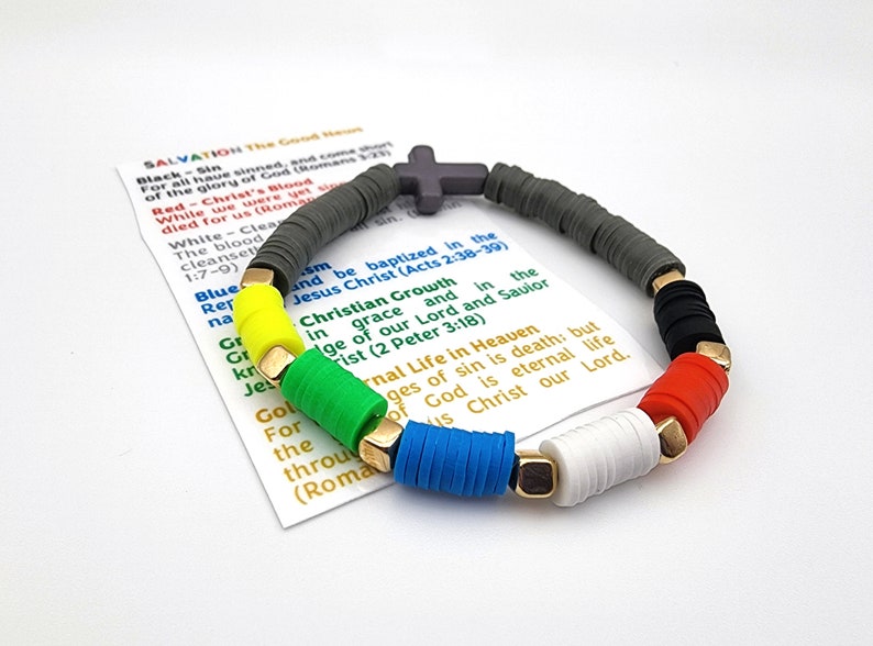 Salvation Christian Bracelet Good News Gospel Bracelet Prayer Etsy