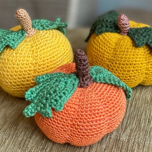 Crochet PUMPKINS autumn decoration, stuffed toy, crochet toy