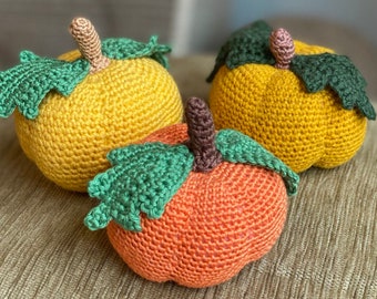 Crochet PUMPKINS autumn decoration, stuffed toy, crochet toy