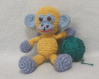 Amigurumi MONKEY, stuffed toy monkey, crochet monkey, amigurumi animal, crochet animal, stuffed toy, crochet toy