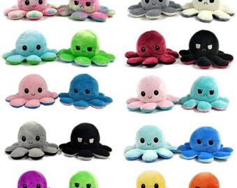 mad and happy octopus plush