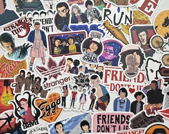 stranger things stickers etsy