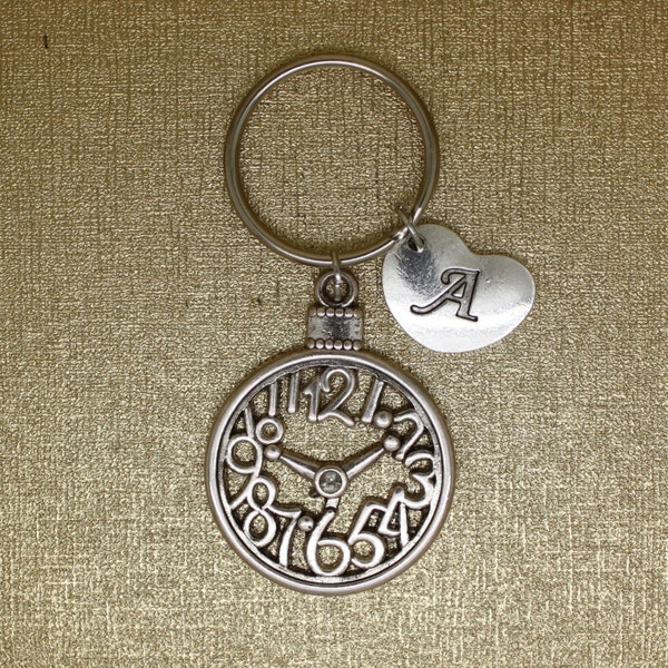 Clock Keychain Etsy