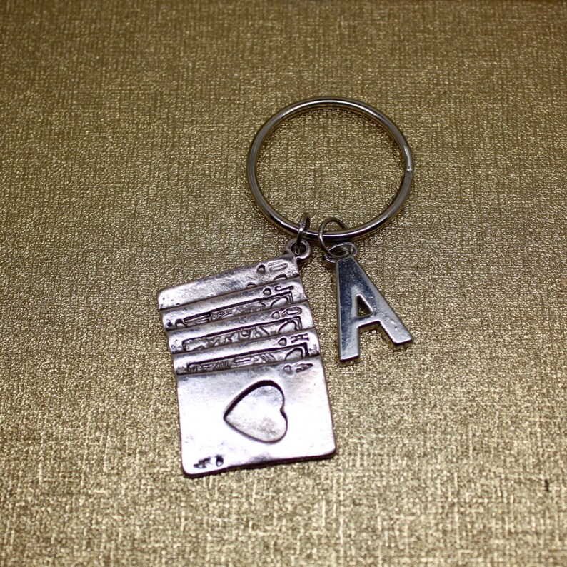 Card Keychain Playing Card Keychain Good Luck Keychain Ace Etsy
