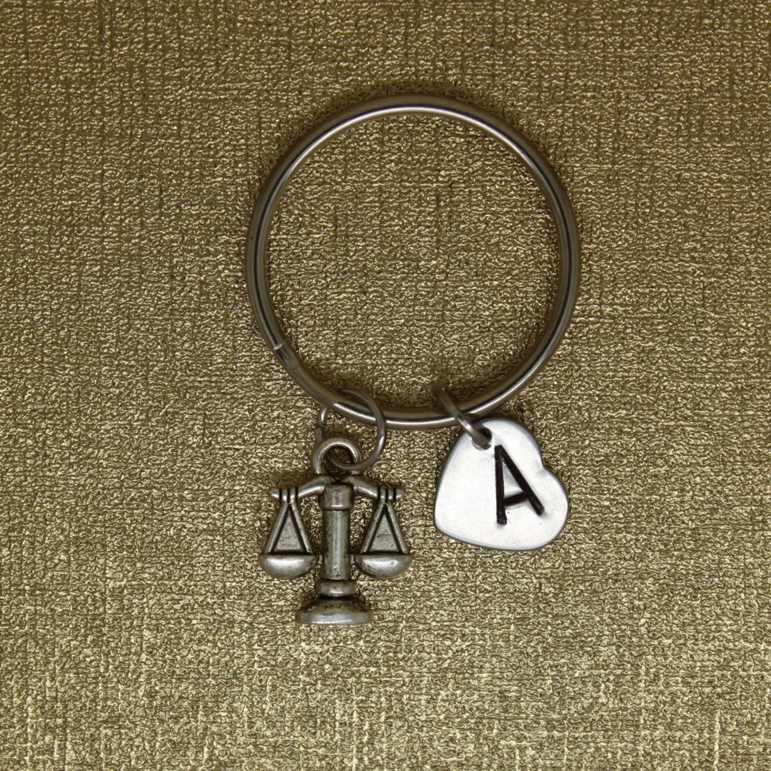 Scales of Justice Keychain Justice Keychain Judge Referee Etsy