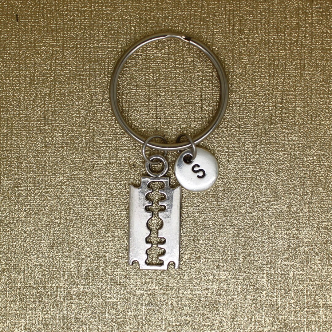 Razor Blade Keychain Razor Blade Keychain. Etsy