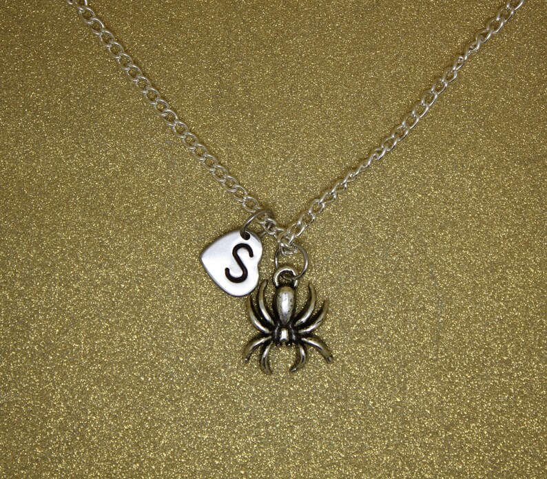Spider Necklace Black Widow Spiders Necklace Insects Etsy