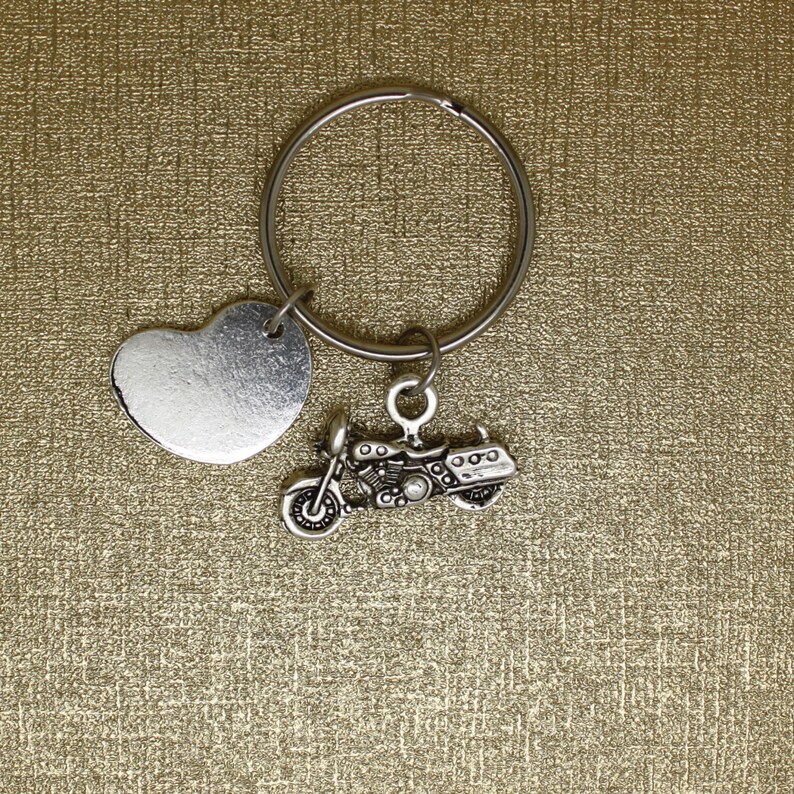 Motorcycle Keychain Motorbike Keychain Motorcycle Charm Etsy