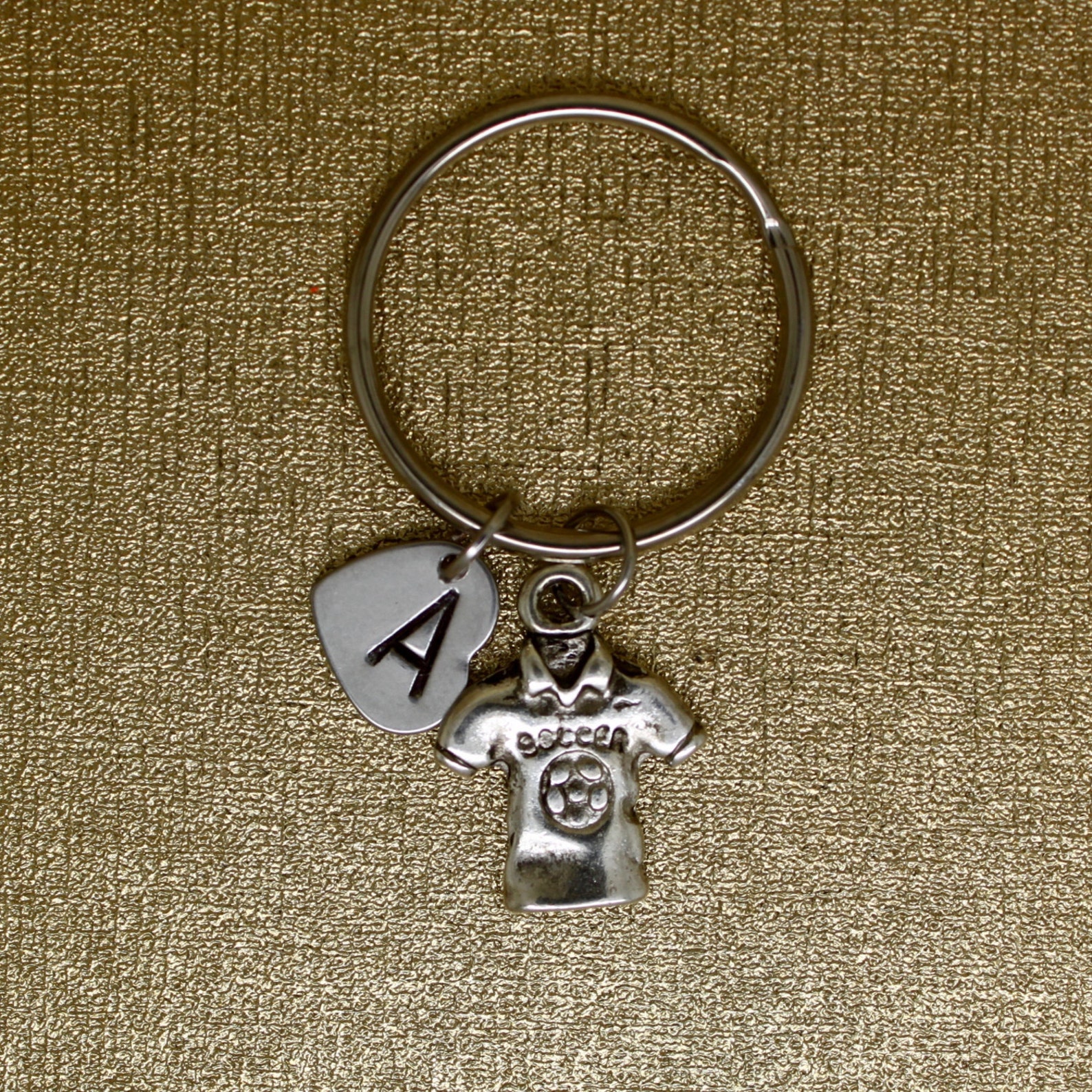 Football Tshirt Keychain SPORT Collection 9 Initial Etsy Sweden