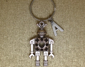Robot Keychain - Etsy