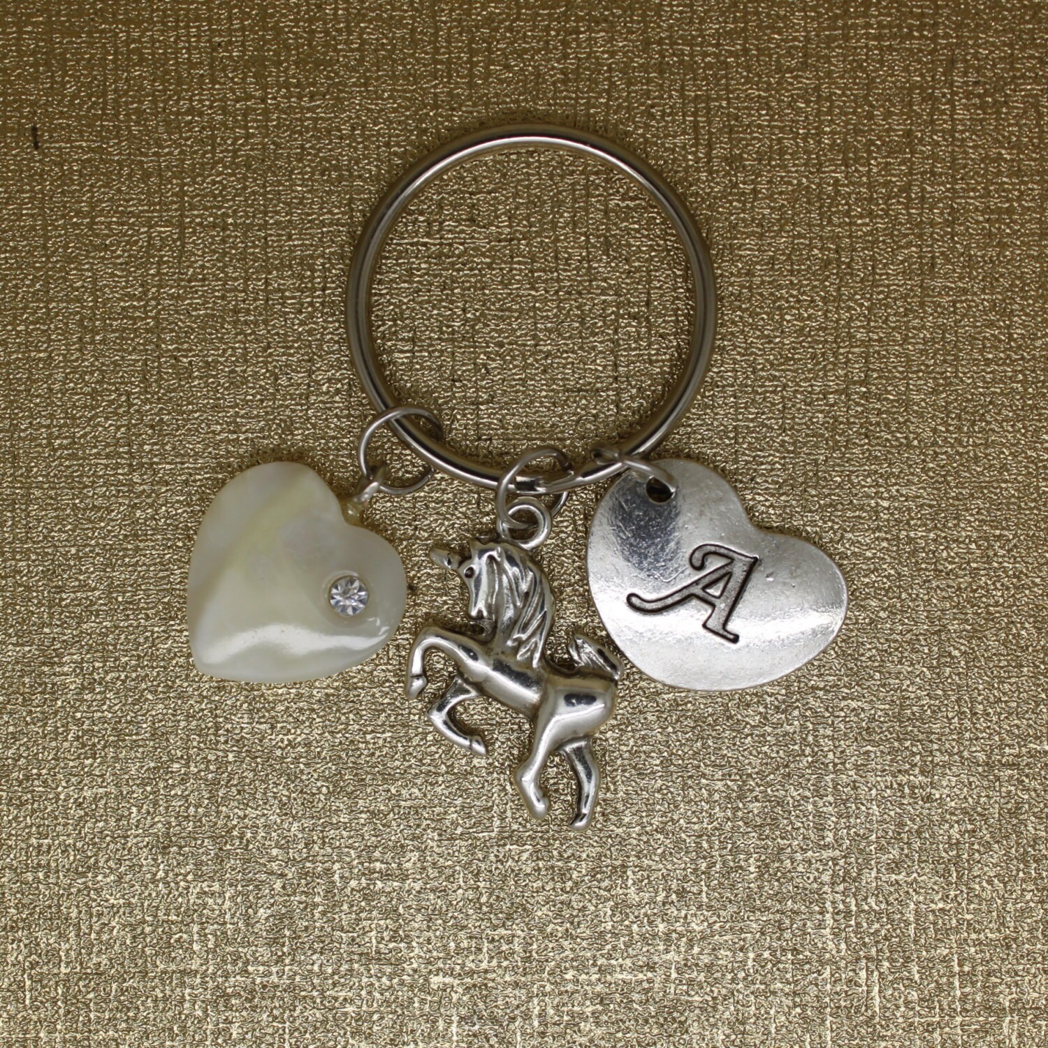Heart Shell Blues Keychain 