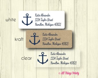 30 Custom Military Soldier Personalized Address Labels