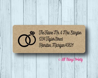 wedding address labels etsy