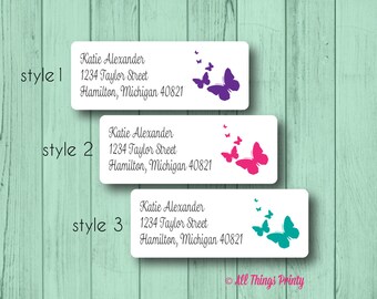 thumbnail image 2 of Gold Foil Address Labels Colorful Images 2 of 13