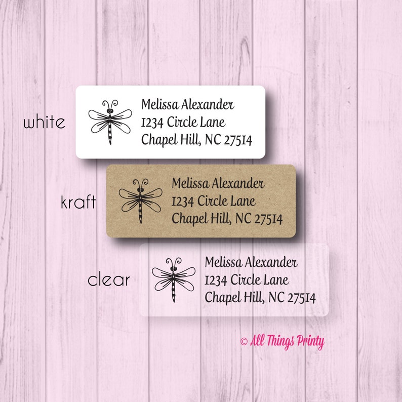 Dragonfly Return Address Labels Everyday Mailing Label Stickers Avery