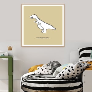 Dinosaurs Print, Tyrannosaurus Print, Trex print, Baby Room Decor, Dinosaur Decor, Kids Room Decor, Dinosaur Nursery