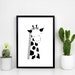 Set of 3 Safari Animal Printable's Black and White - Etsy