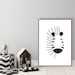 Set of 3 Safari Animal Printable's Black and White - Etsy