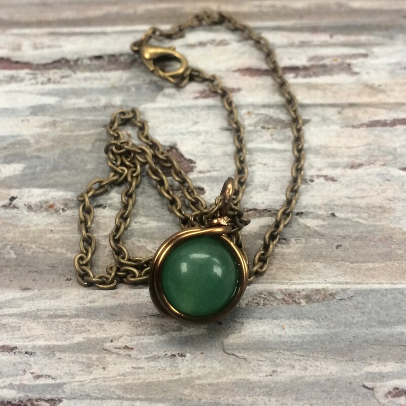 Green Stone Necklace Etsy — free download