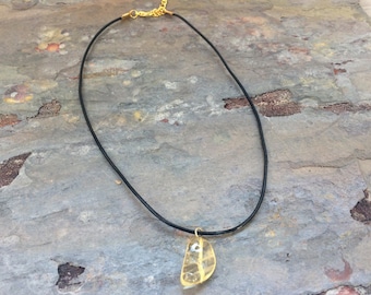 Citrine Choker Necklace Healing Crystals and Stones Semi Precious Gemstone Zodiac Jewelry Handmade Necklace Choker Style Necklace Bohemian