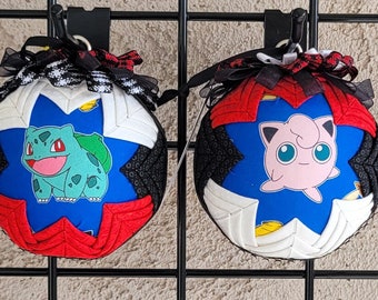 Pokémon Jiggly Puff and Bulbasaur V2 4 Inch "Quilted" Ornament