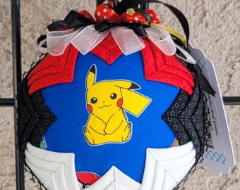 Pokémon Pikachu and Eevie 4 Inch "Quilted" Ornament