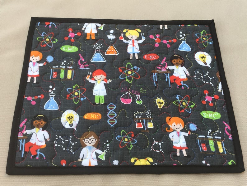 Quilted Science Mug Rug or Mousepad Female Scientist Gift Etsy Quilted Science Mug Rug or Mousepad Female Scientist Gift Etsy