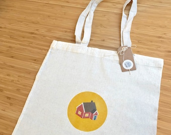 Tote bag little house