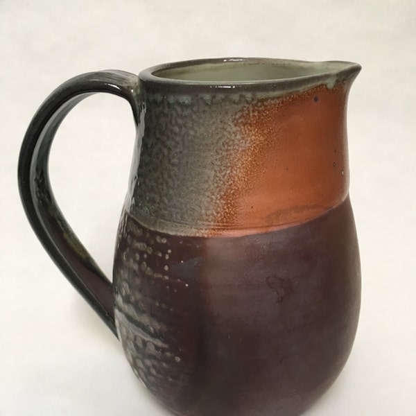 Gorgeous soda-fired pitcher