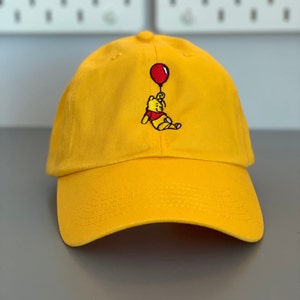 Winnie the Pooh Balloon Hat Pooh Bear fan adjustable cap
