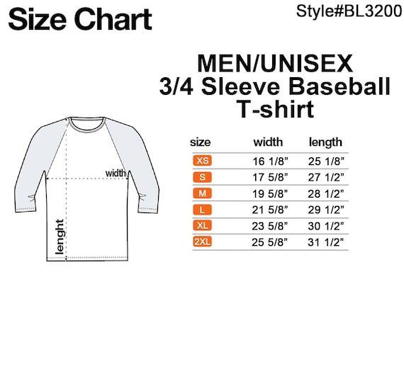 Tadashi Size Chart